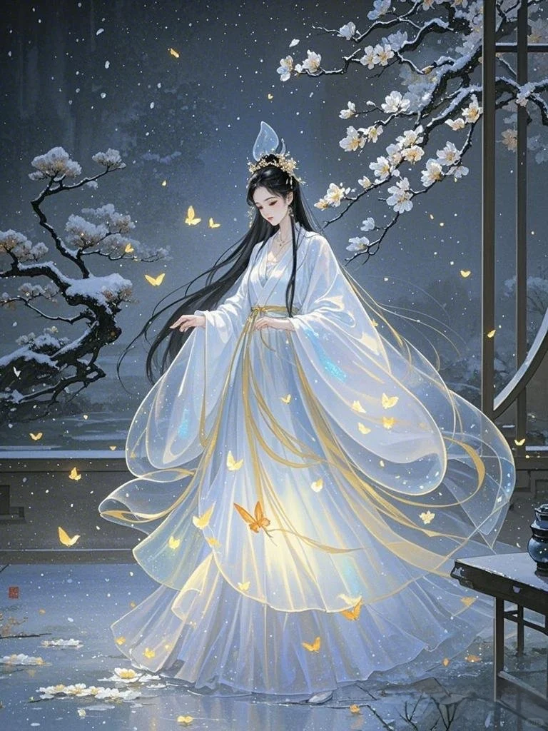 ✨雪境仙影 | 古风白衣神女