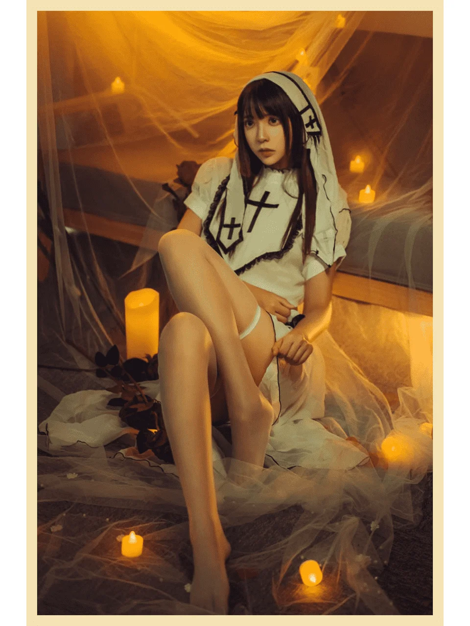 白衣修女，光影间神圣浪漫