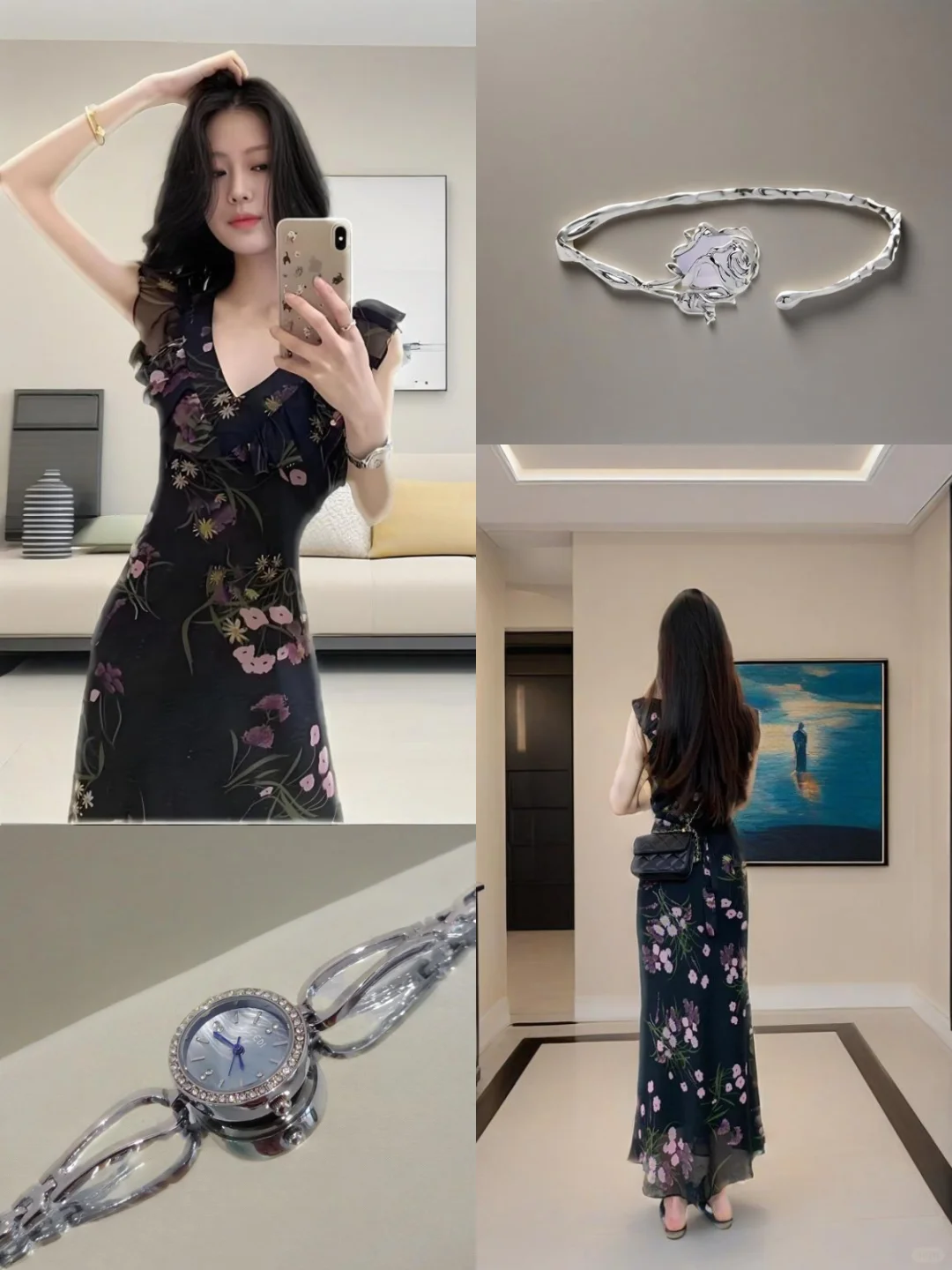 慵懒纯欲风！哥弟碎花裙随性又性感