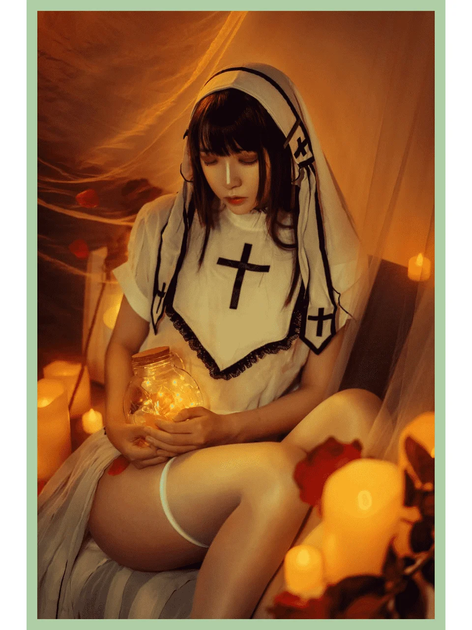 白衣修女，光影间神圣浪漫