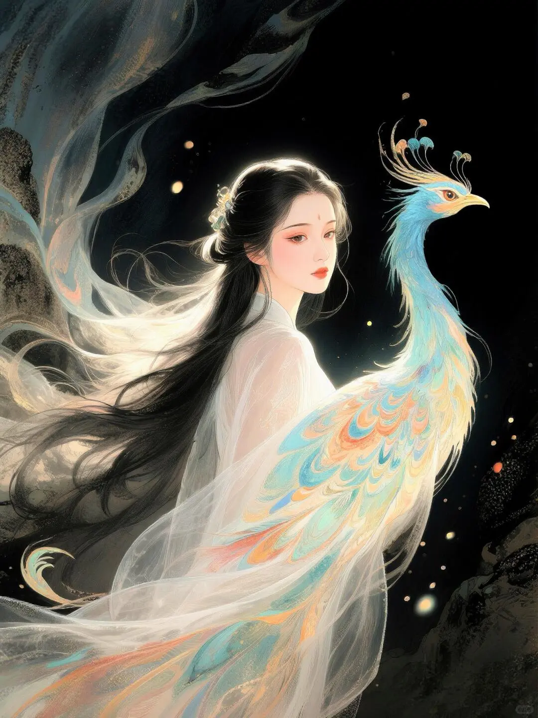 中式美学｜凤凰般美丽的女子