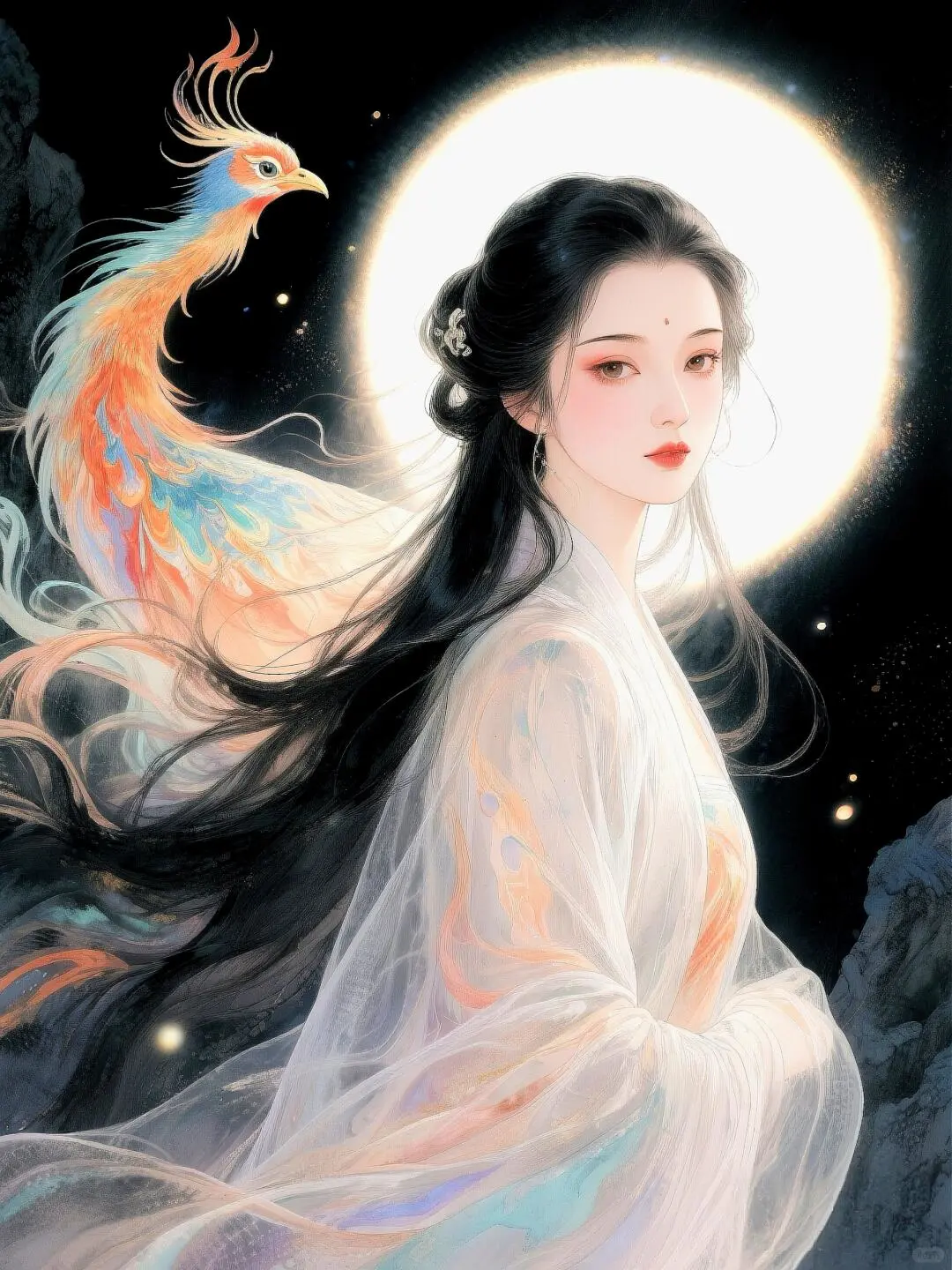 中式美学｜凤凰般美丽的女子
