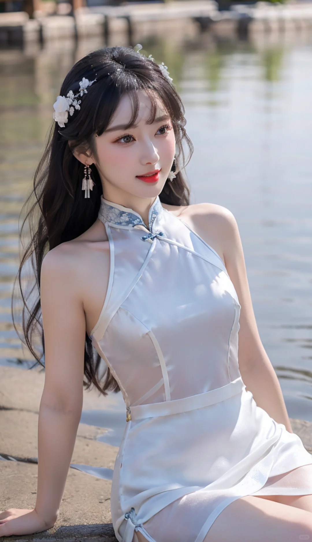 旗袍(19) | 水光潋滟，女子似水温柔