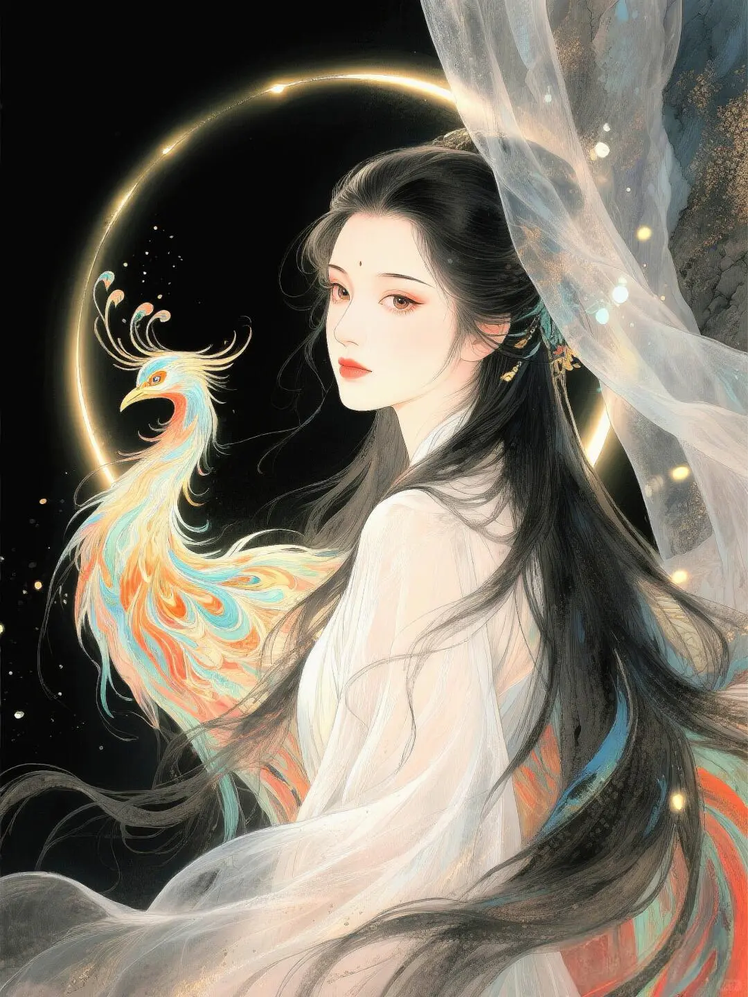 中式美学｜凤凰般美丽的女子