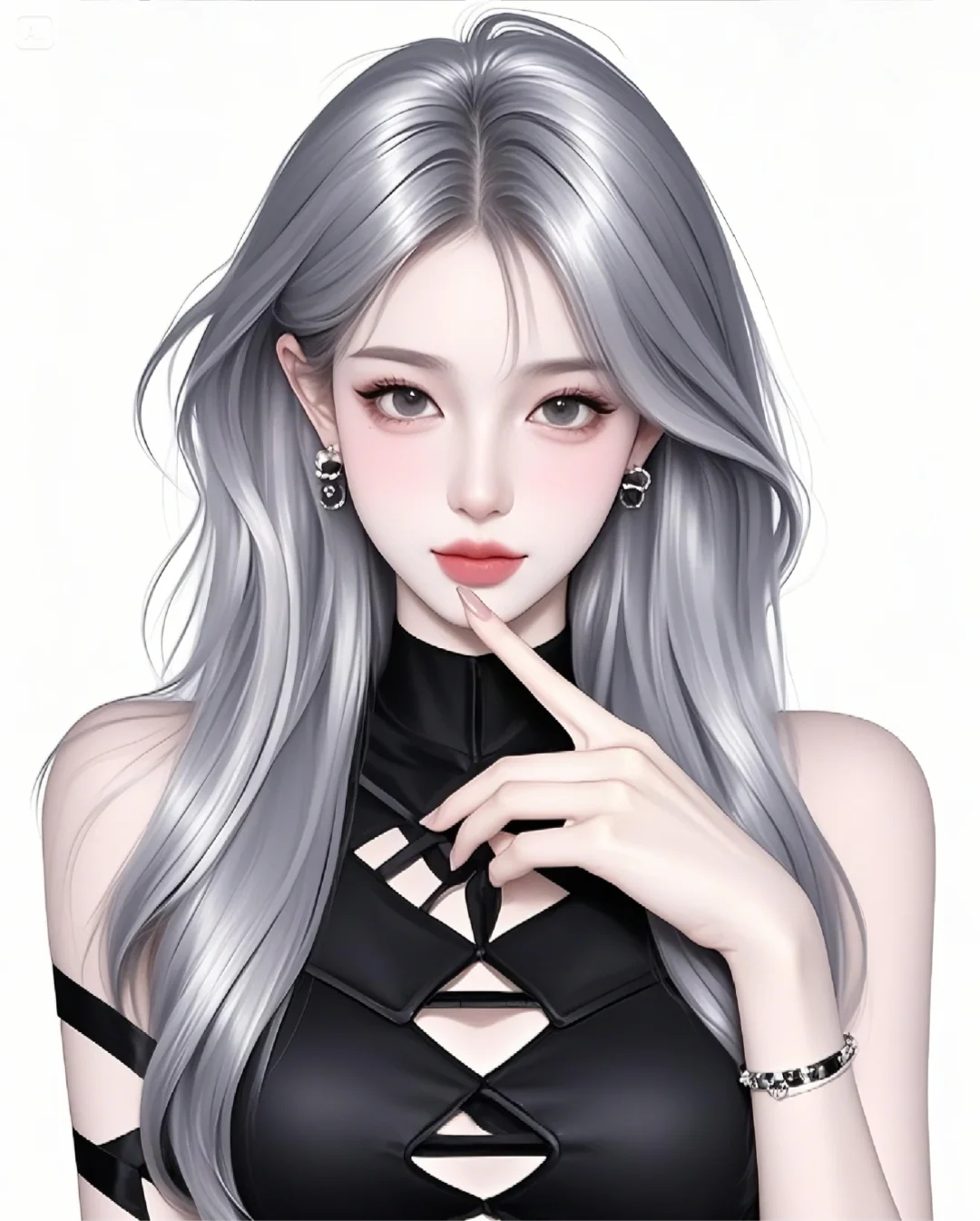 𝐒𝐡𝐚𝐫𝐞女头｜银灰VS白灰