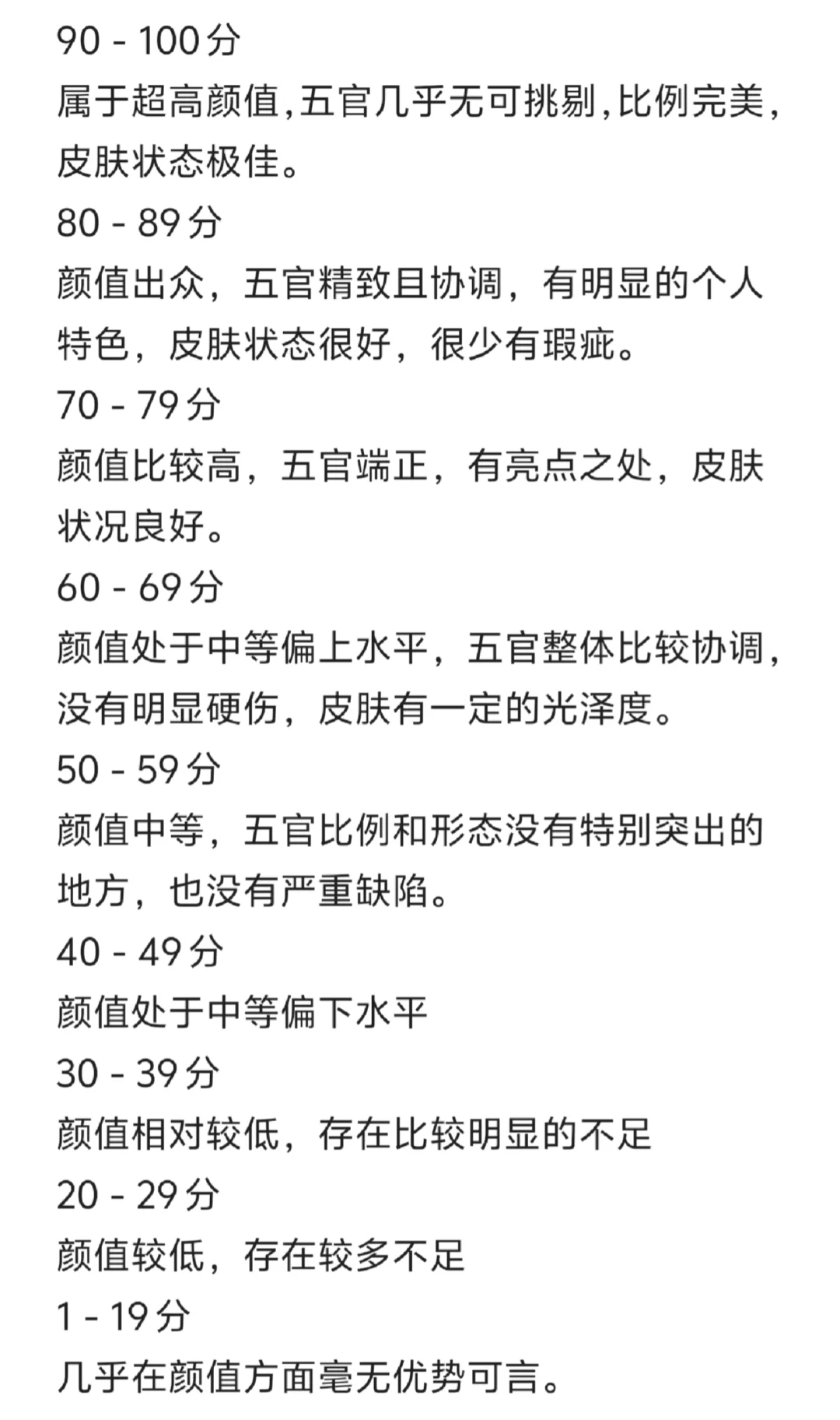 颜值打分，不玻璃心的来