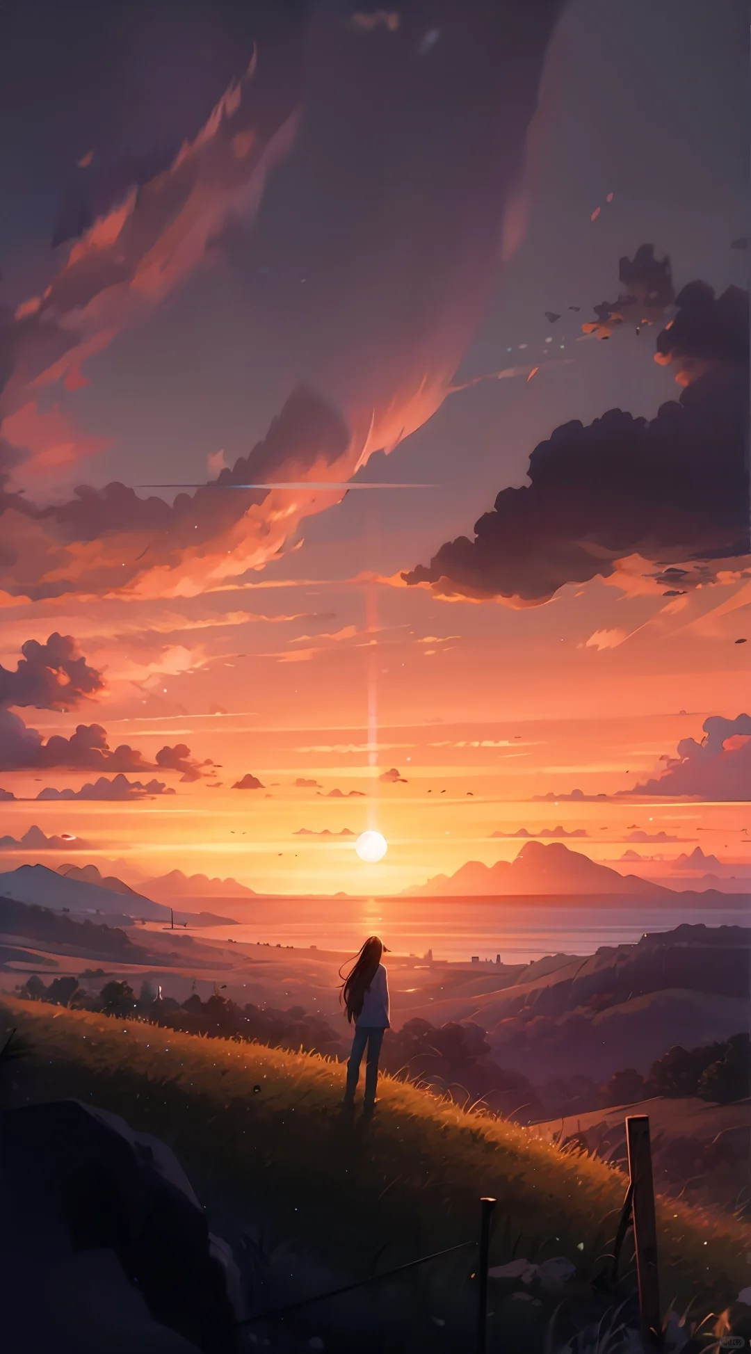 美女背影，ai绘画