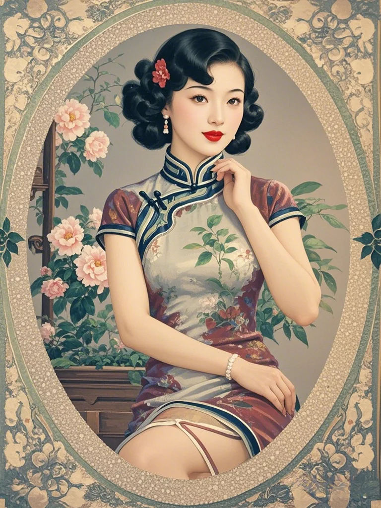 古风，月份牌女郎