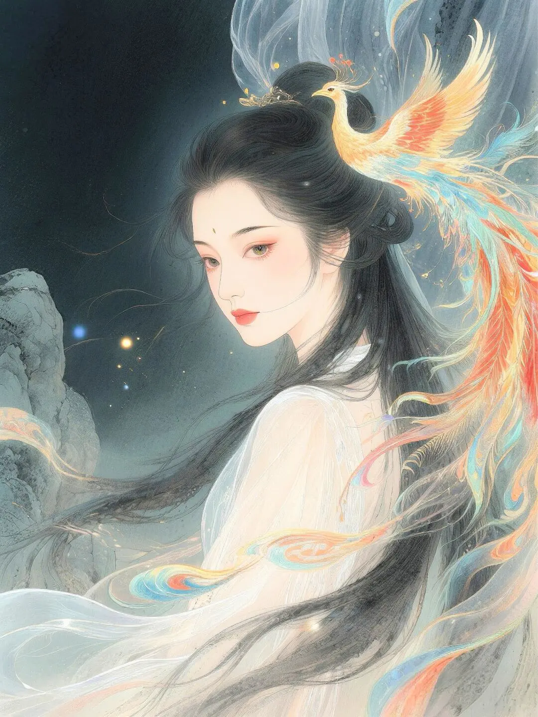 中式美学｜凤凰般美丽的女子