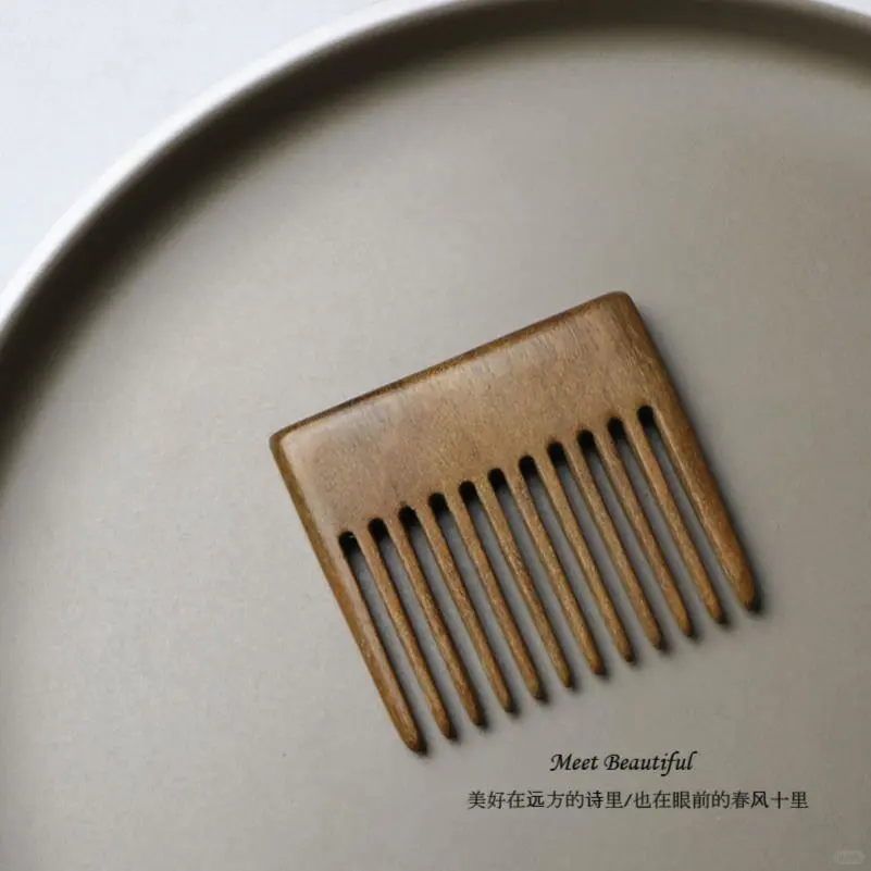 天然黑檀木梳子头皮经络按摩梳女防静电家用