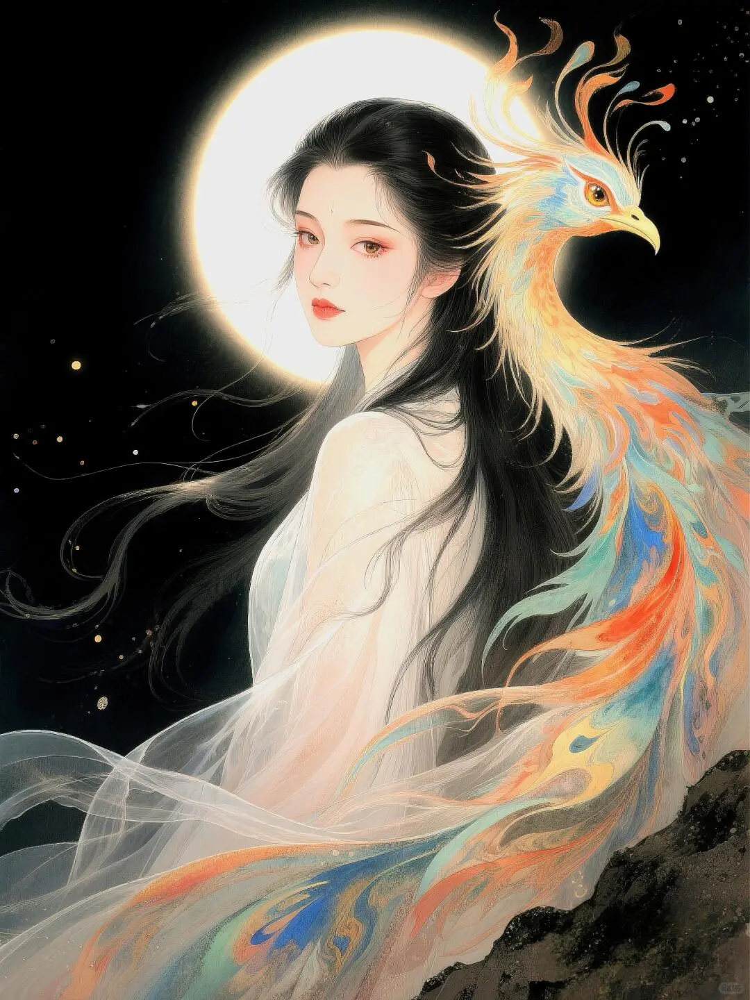 中式美学｜凤凰般美丽的女子