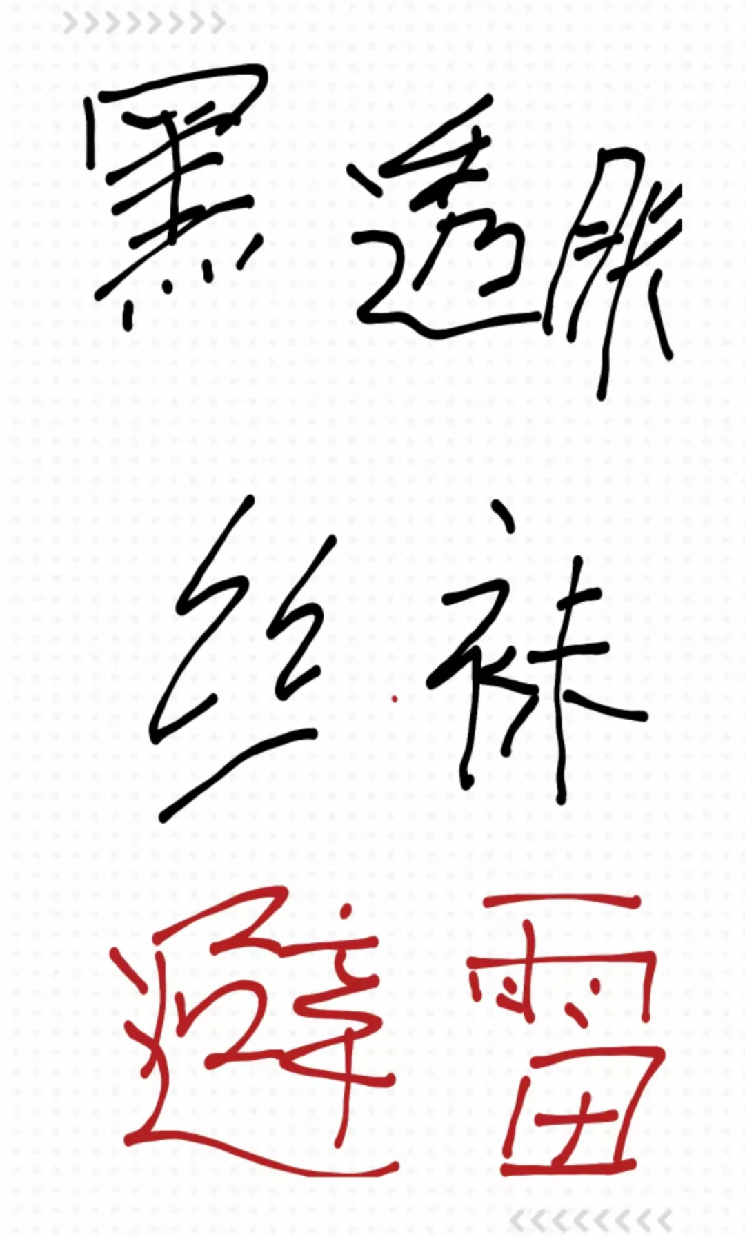 双层黑透肤避雷款