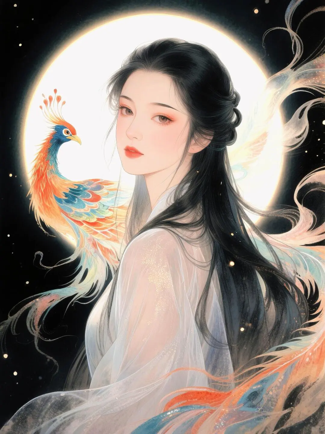 中式美学｜凤凰般美丽的女子