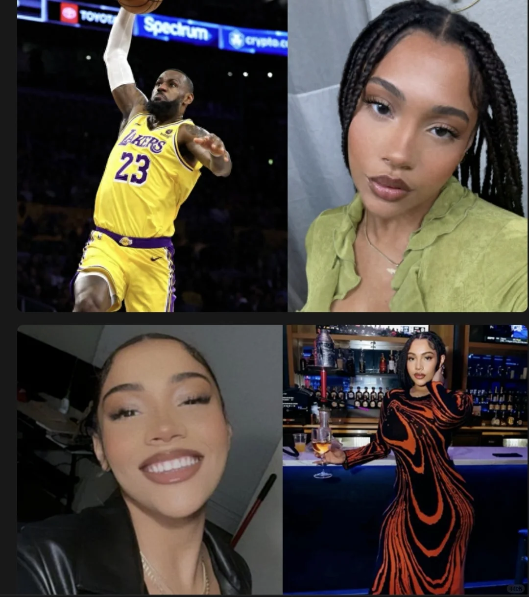 NBA花边新闻詹姆斯点赞火辣女网红