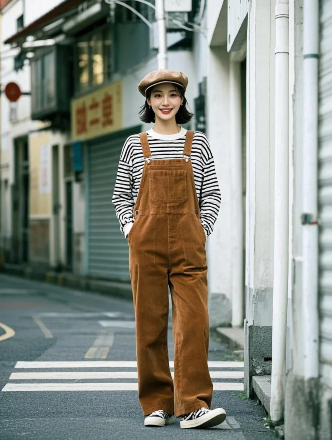 港风配饰叠满✨春日街拍秒变王家卫女主