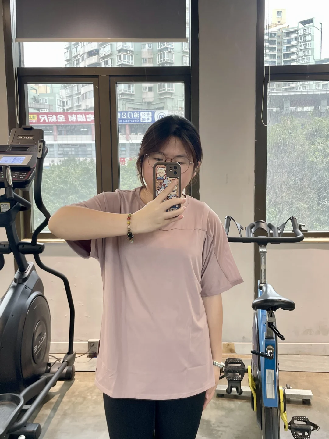 156 130斤 微胖女孩的健身房穿搭～