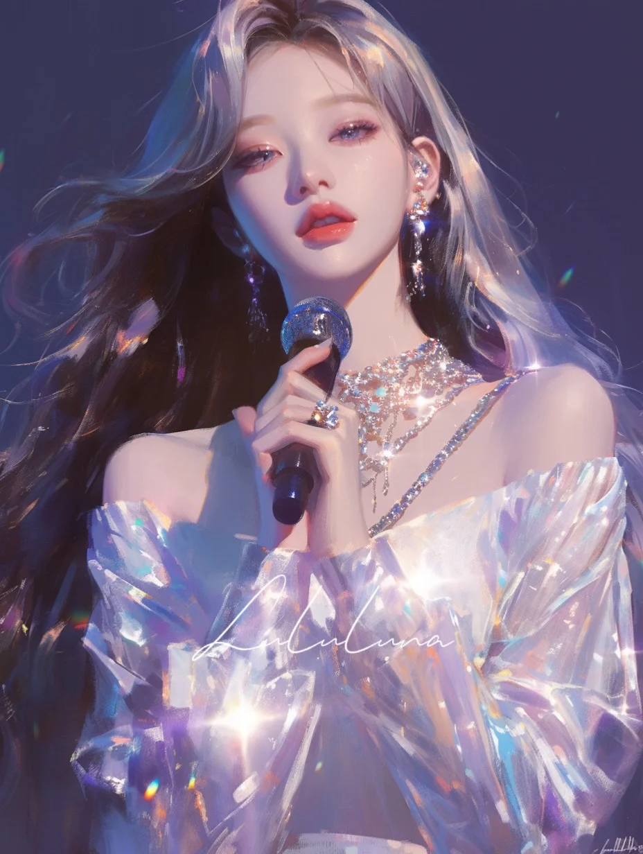 散发光芒的她
