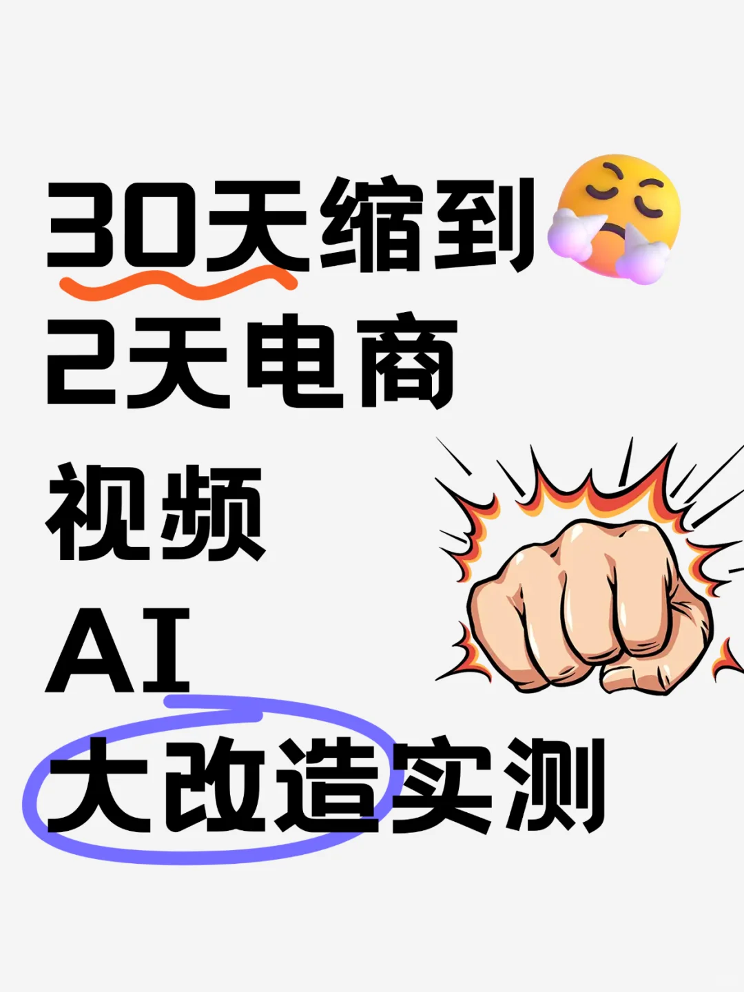 📣30天缩到2天！电商视频AI大改造实测