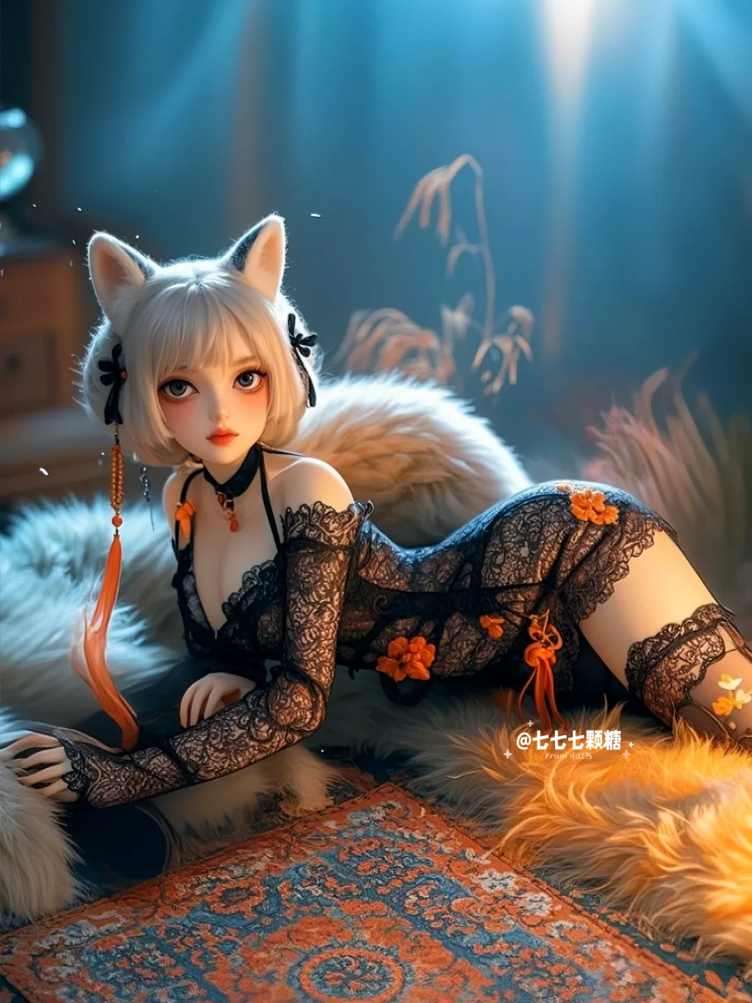 谁能拒绝这只性感小狐狸，嗷呜～🐈