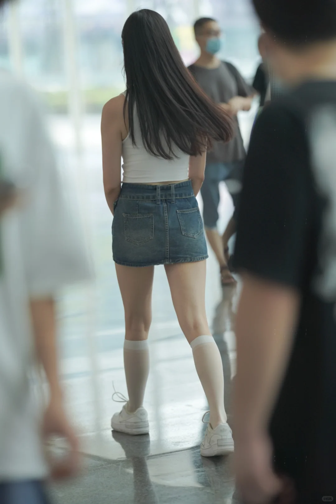 白丝小腿袜 清新靓丽