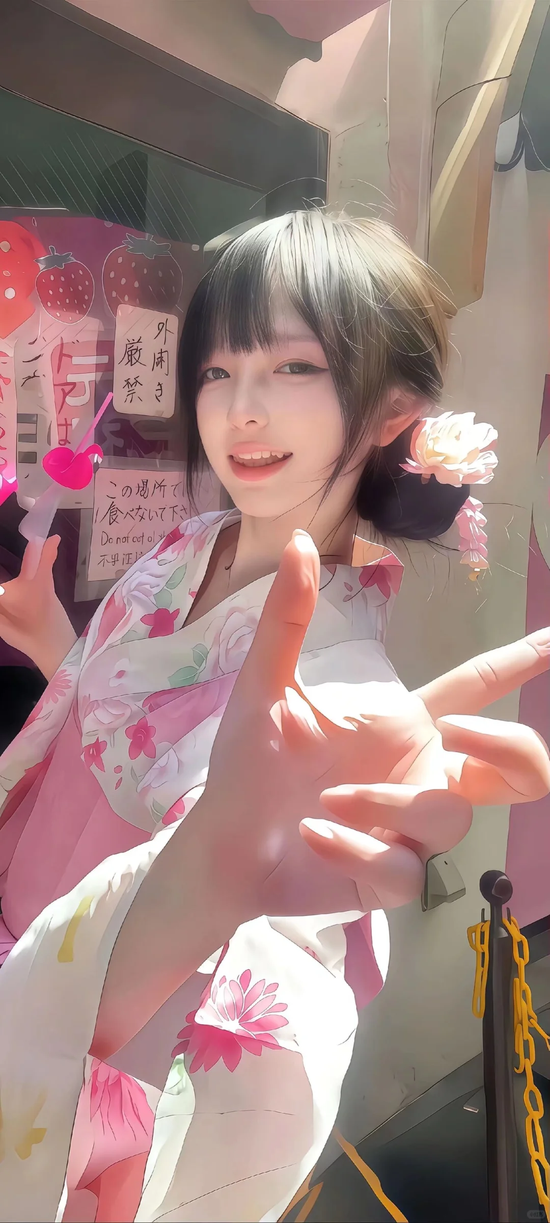 🌸和服少女的浪漫瞬间