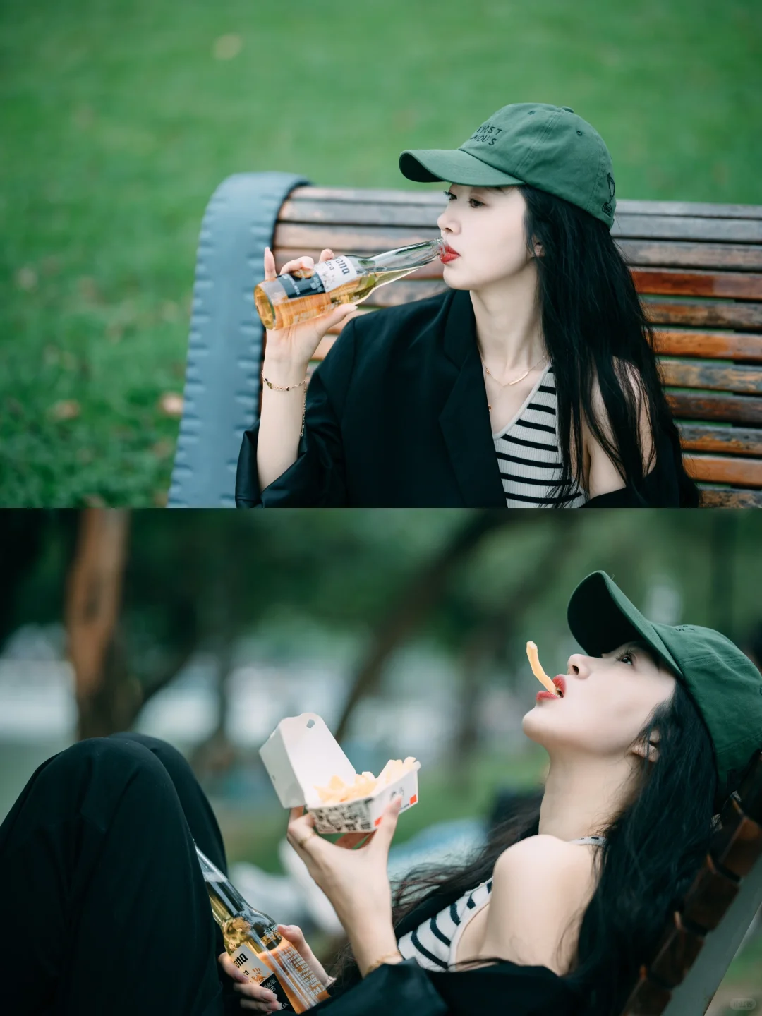 夏天去公园可以试试这样来拍｜拍照姿势分享