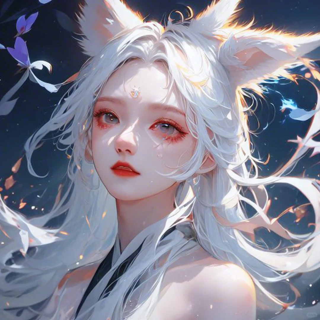 白发二次元御姐美女