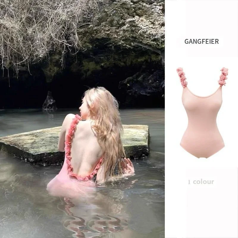 🎀粉色花朵泳衣推荐