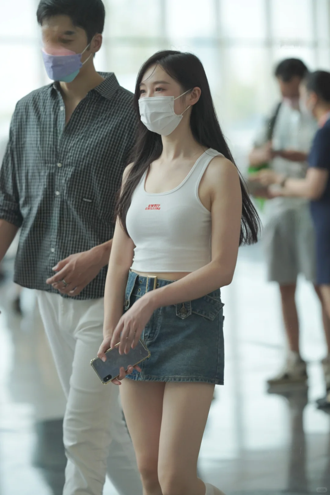 白丝小腿袜 清新靓丽