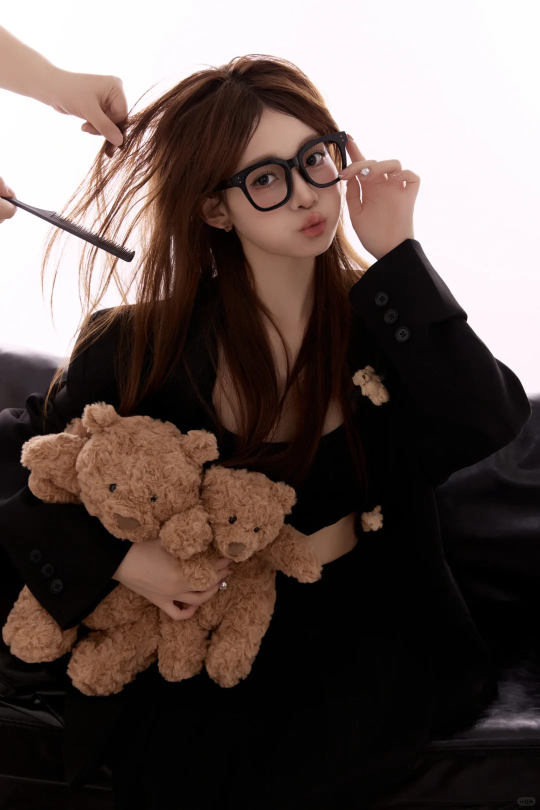 可盐可甜元气少女上线❗西装小熊