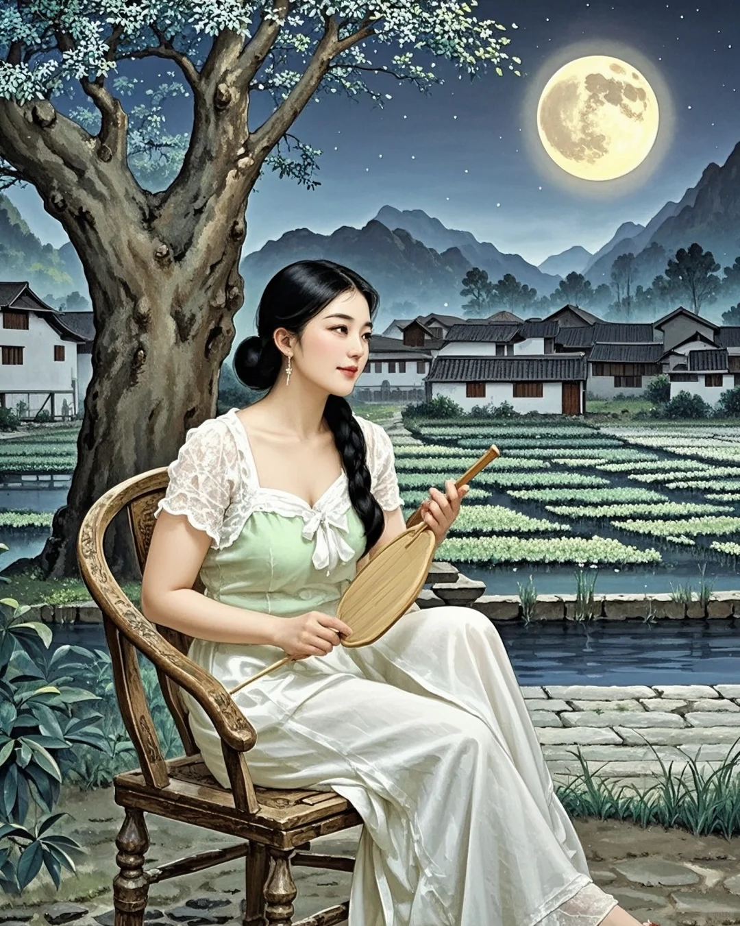 《乡村夜，阿姨相伴，重拾生活之美》