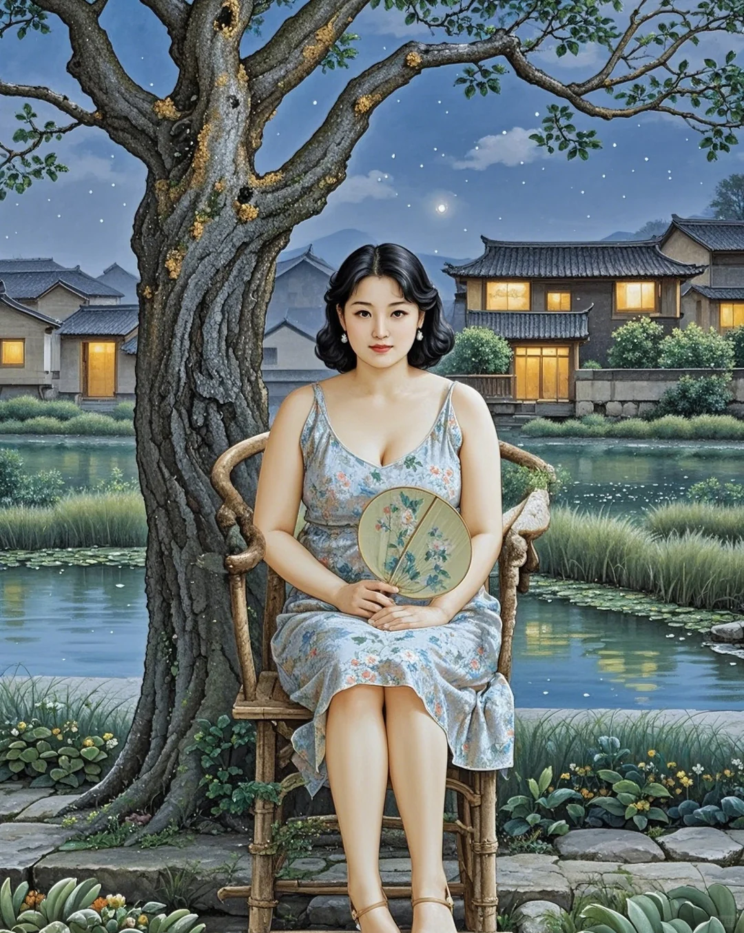 《乡村夜，阿姨相伴，重拾生活之美》