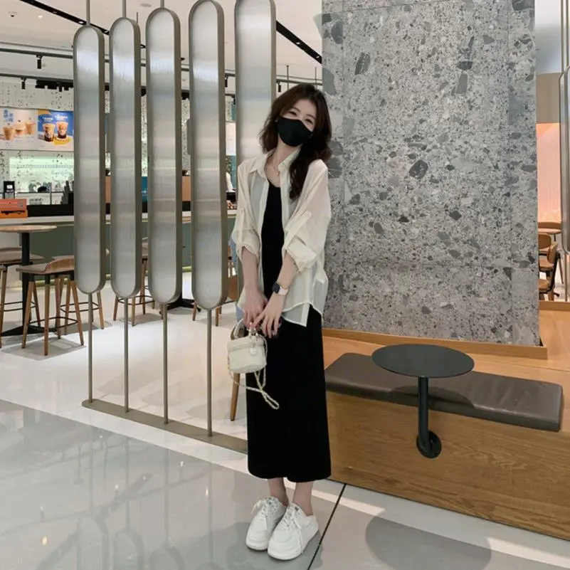 时髦设计感防晒衬衫套装裙女士2025夏季