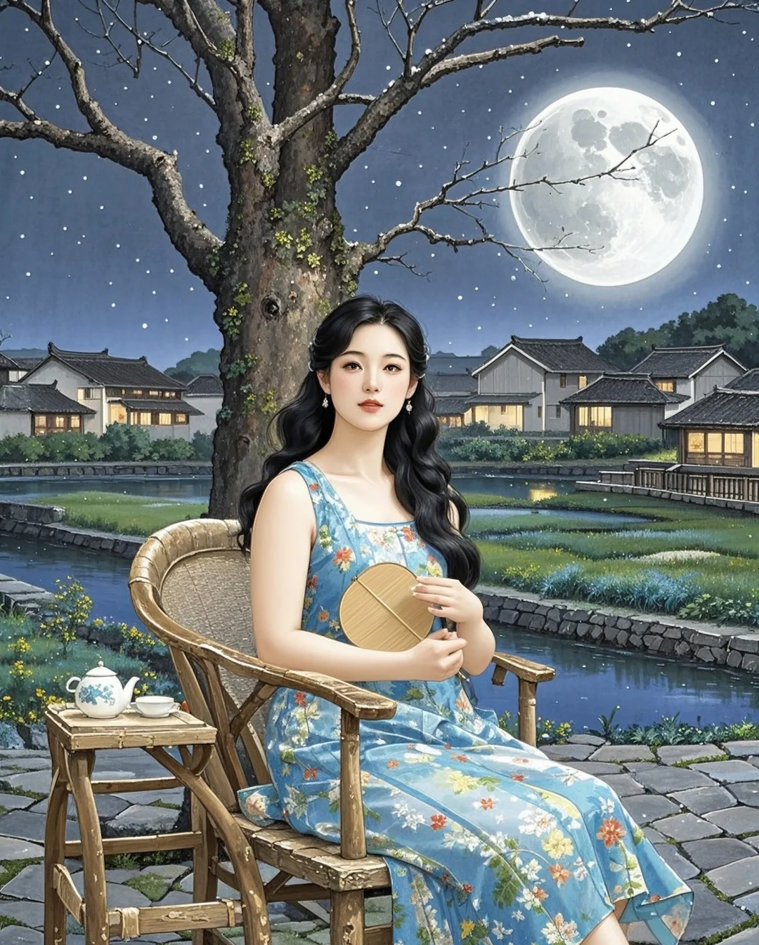 《乡村夜，阿姨相伴，重拾生活之美》