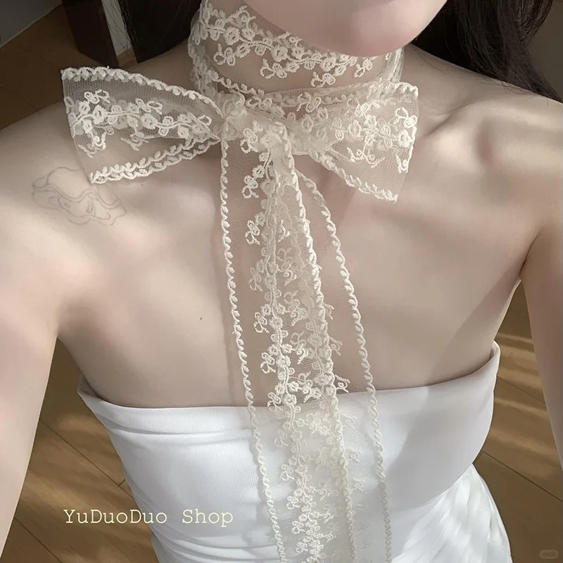 黑色蕾丝发带，显白必备✨