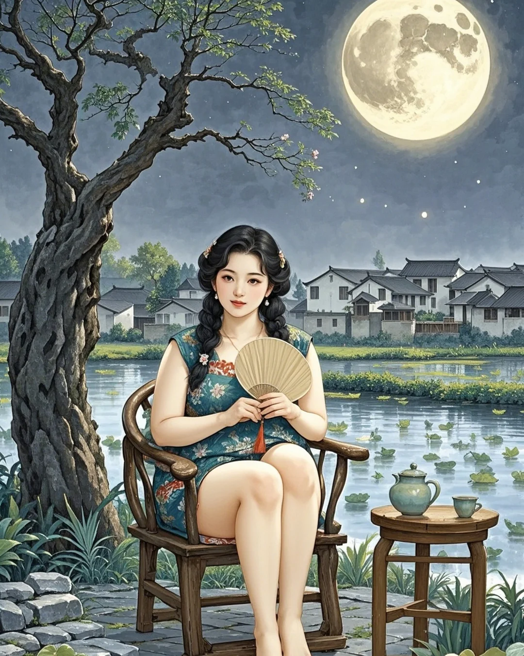 《乡村夜，阿姨相伴，重拾生活之美》