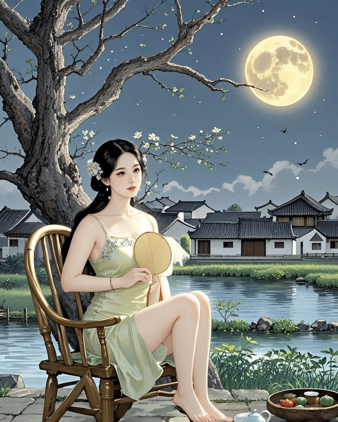 《乡村夜，阿姨相伴，重拾生活之美》