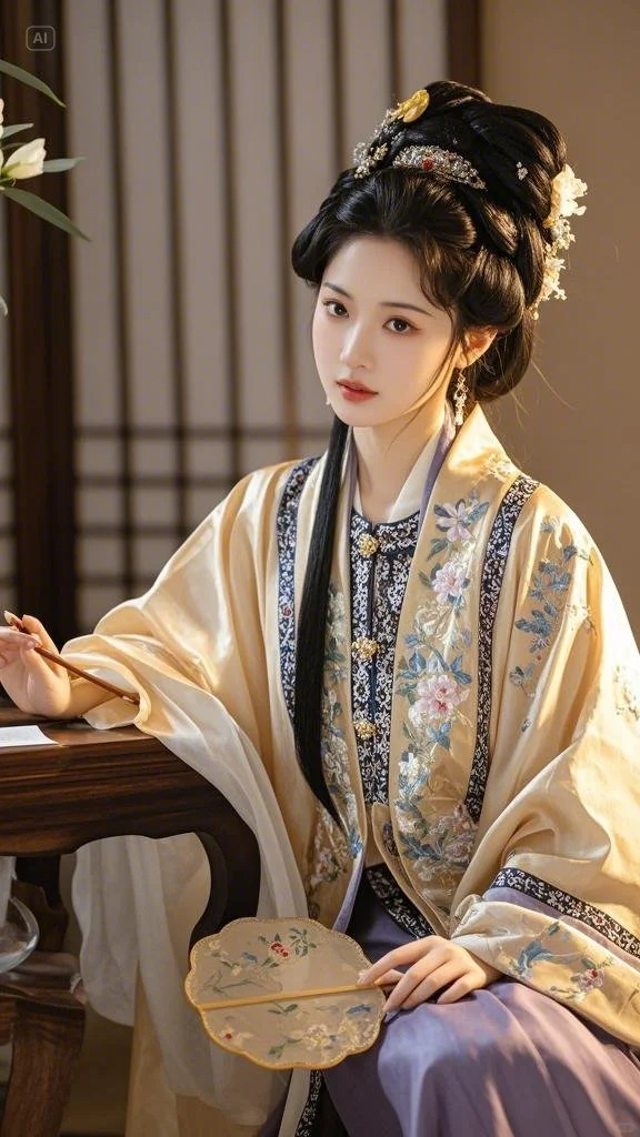 明制公主妆的宋制汉服～～