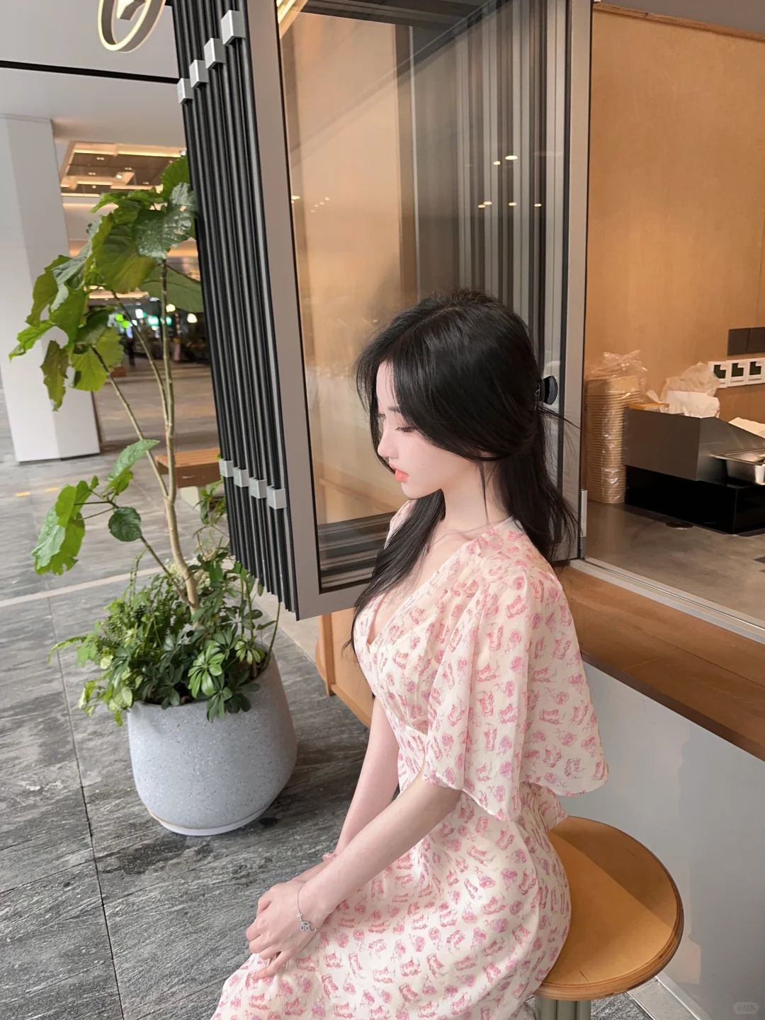 碎花裙的氛围感