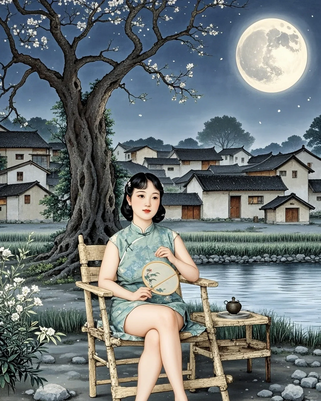 《乡村夜，阿姨相伴，重拾生活之美》