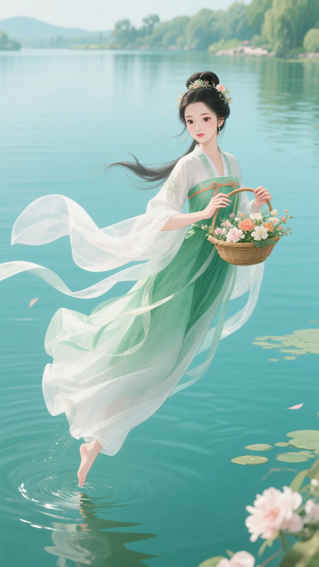 🌸花影摇曳，仙女飞天，梦中的画面实现了