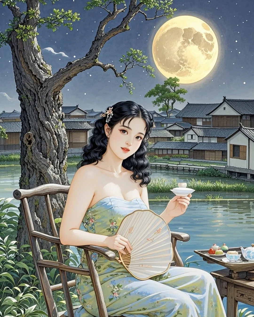 《乡村夜，阿姨相伴，重拾生活之美》