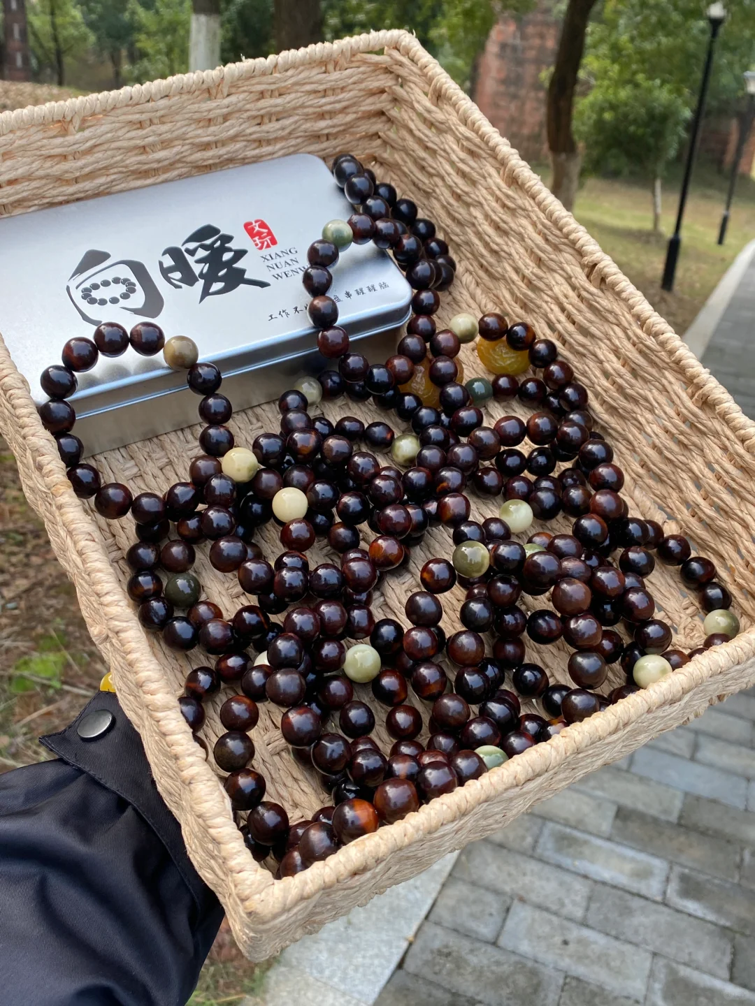付邮送无患子手串啦