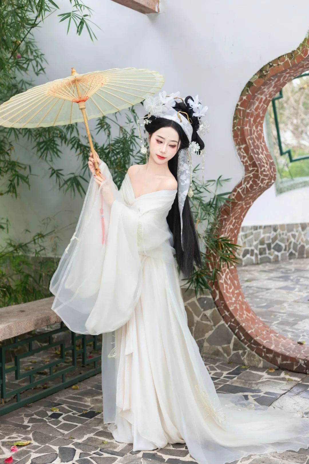 青白蛇汉服闺蜜照~温柔至极~