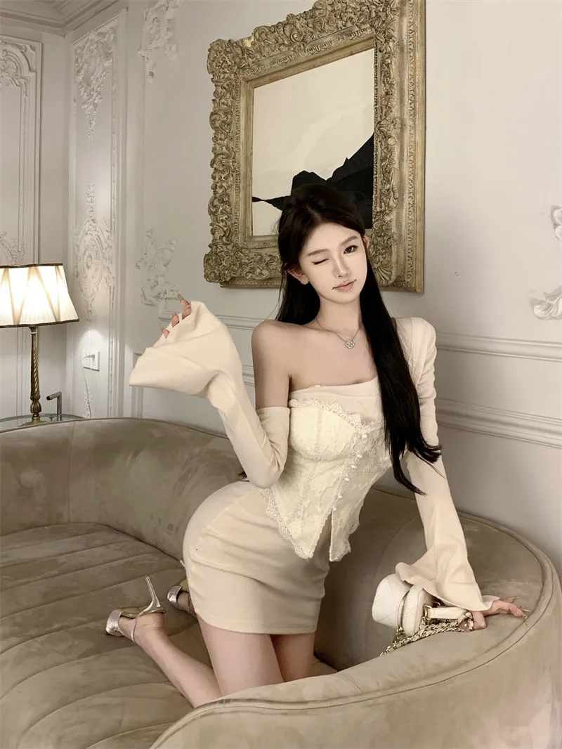甜美的法式温柔法式辣妹裙