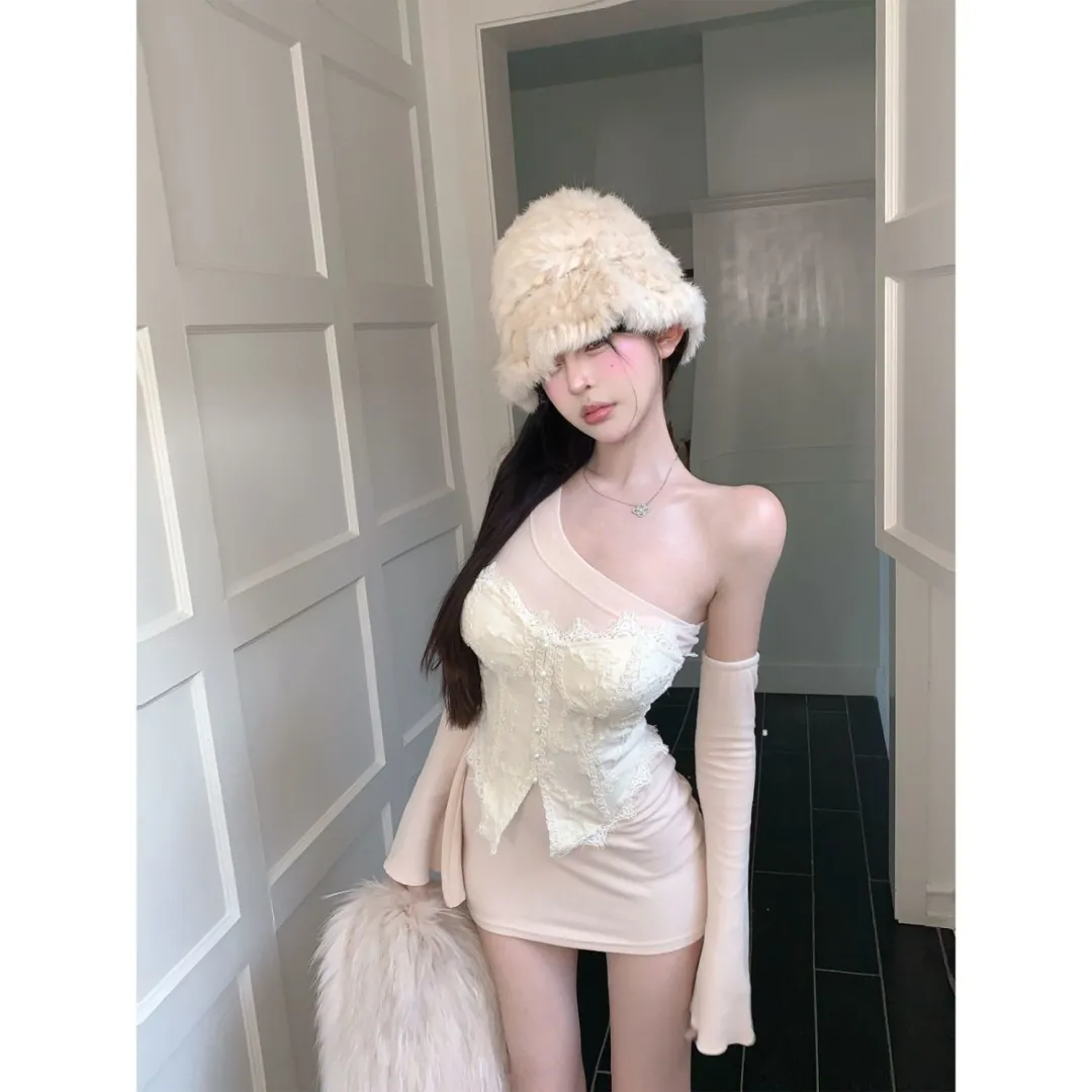 甜美的法式温柔法式辣妹裙