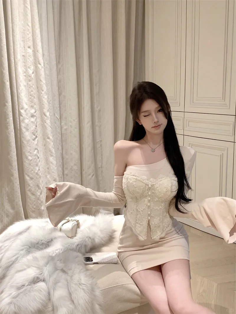 甜美的法式温柔法式辣妹裙