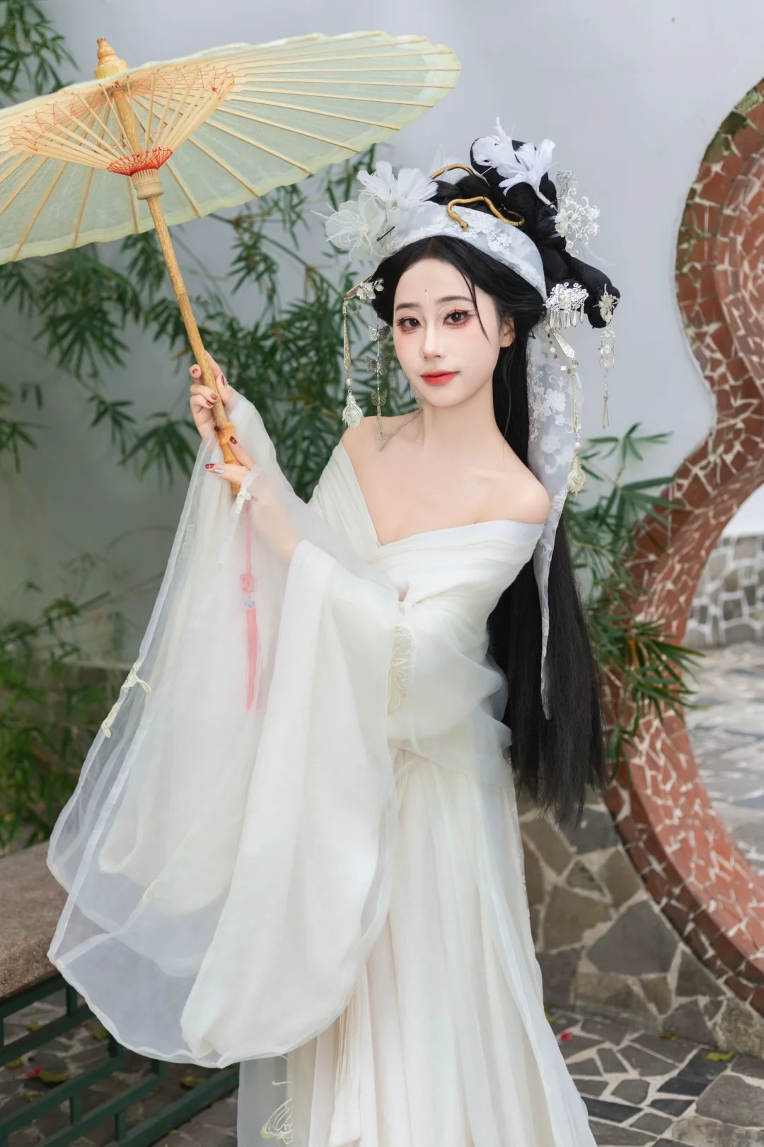 青白蛇汉服闺蜜照~温柔至极~