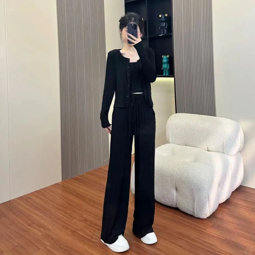慵懒松弛感运动休闲套装女秋季2024新款