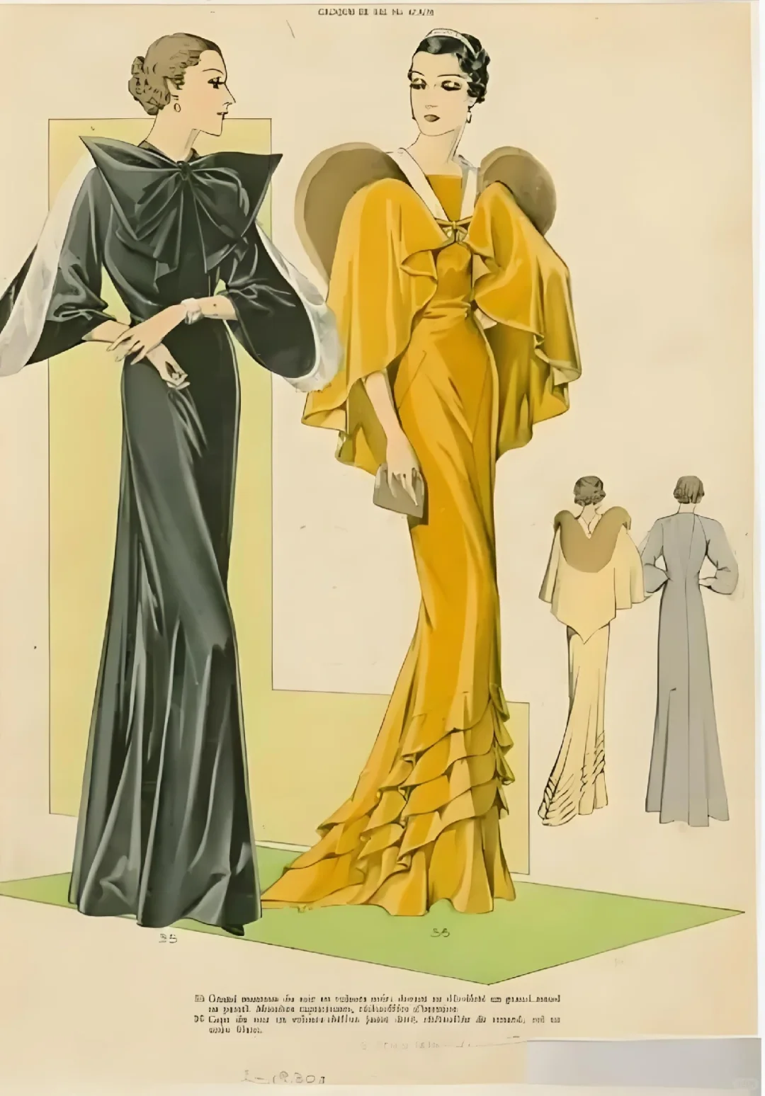 浪漫的1930年代｜Vintage时装画欣赏